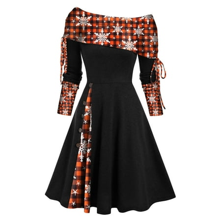 Zedker Wedding Guest Dresses for Women Fall Fall Wedding Guest Dresses for Women 2022 Trendy Fashion Women Autumn Christmas Printing Causal Off-The-Shoulder Button Long Sleeve
Zedker Wedding Guest Dresses for Women Fall Fall Wedding Guest Dresses for Women 2022 Trendy Fashion Women Autumn Christmas Printing Causal Off-The-Shoulder Button Long Sleeve