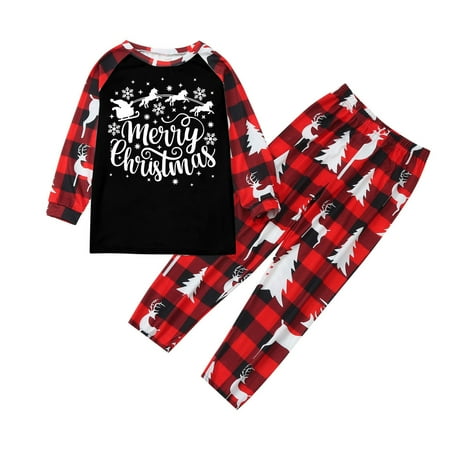 Tangnade home pajamas Christmas Kids Letter Plaid Print Top And Pants Clothes Set Xmas Family Matching Pajamas Kids Clothes Black 7Y
Tangnade home pajamas Christmas Kids Letter Plaid Print Top And Pants Clothes Set Xmas Family Matching Pajamas Kids Clothes Black 7Y