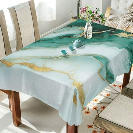 WOBOGO Green Gilt Pattern Square Tablecloth 60×120in Polyester Fabric Tablecloth Washable Dust Resistant Wrinkle Resistant 
WOBOGO Green Gilt Pattern Square Tablecloth 60×120in Polyester Fabric Tablecloth Washable Dust Resistant Wrinkle Resistant