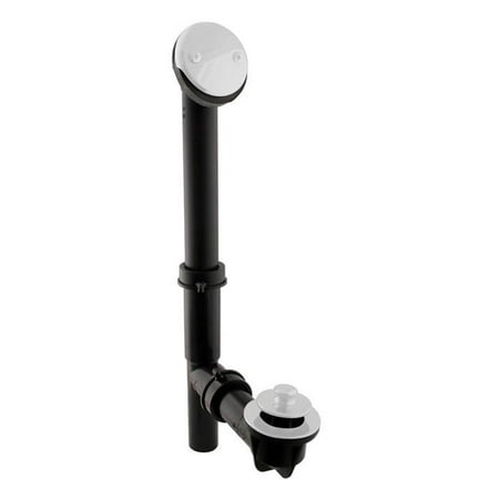 1.5 in. Black Tubular Pull & Drain Bath Waste Drain Kit with 2-Hole Overflow Faceplate Powder Coat White
1.5 in. Black Tubular Pull & Drain Bath Waste Drain Kit with 2-Hole Overflow Faceplate Powder Coat White