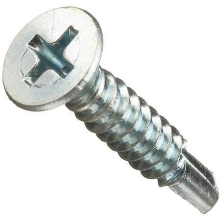 Steel Self-Drilling Screw Zinc Plated Finish Flat Head Phillips Drive 3 Length #10-16 Threads (Pack of 100)
Steel Self-Drilling Screw Zinc Plated Finish Flat Head Phillips Drive 3 Length #10-16 Threads (Pack of 100)