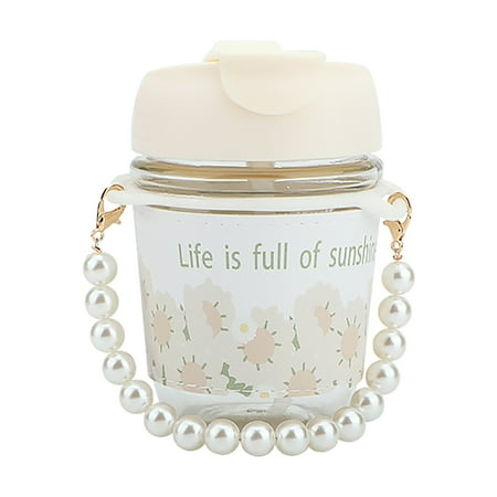 Zeceouar High Beauty Pearl Chain Water Cup Glass Water Cup Small Fresh Portable Straw Cup
Zeceouar High Beauty Pearl Chain Water Cup Glass Water Cup Small Fresh Portable Straw Cup