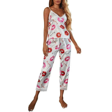 vbnergoie Womens Pajamas Set Soft Lounge Sets Lace Print Sleepwear Pjs Pajama Set for Women Robe Womens Pajamas Set plus Size
vbnergoie Womens Pajamas Set Soft Lounge Sets Lace Print Sleepwear Pjs Pajama Set for Women Robe Womens Pajamas Set plus Size