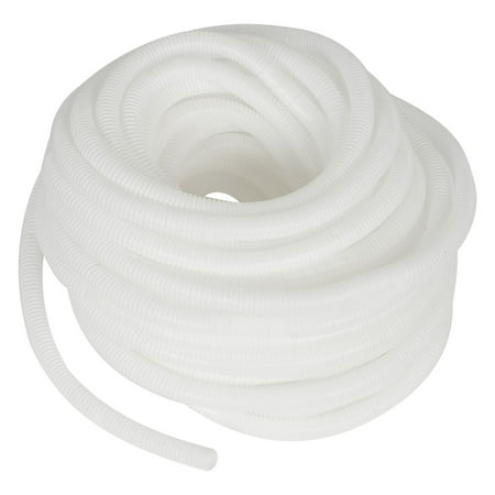 25Meter Long 17mm x 18mm White Plastic Drain Hose Pipe for Air Conditioner