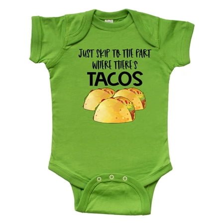 Inktastic Just Skip to the Part Where There s Tacos Gift Baby Boy or Baby Girl Bodysuit
Inktastic Just Skip to the Part Where There s Tacos Gift Baby Boy or Baby Girl Bodysuit