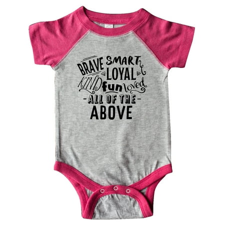 Inktastic Brave Smart Loyal Kind Fun Loved All of the Above Gift Baby Boy or Baby Girl Bodysuit
Inktastic Brave Smart Loyal Kind Fun Loved All of the Above Gift Baby Boy or Baby Girl Bodysuit