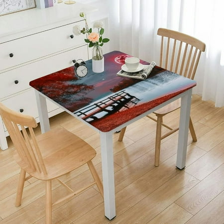 Facannap Red Moon Lake Dock Square Table Cover Oil Resistant Wear Resistant Reusable Desktop Protection for Picnic Dining Kitchen Farmhouse 100% Polyester Fiber 52*52
Facannap Red Moon Lake Dock Square Table Cover Oil Resistant Wear Resistant Reusable Desktop Protection for Picnic Dining Kitchen Farmhouse 100% Polyester Fiber 52*52