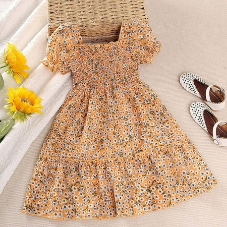 PEASKJP Dresses for Teens Toddler Girls Sleeveless Printed Round Neckline Boho Ruffled Dress Yellow 3-4 Years
PEASKJP Dresses for Teens Toddler Girls Sleeveless Printed Round Neckline Boho Ruffled Dress Yellow 3-4 Years