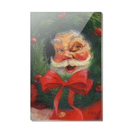 Christmas Holiday Santa Claus Wreath Rectangle Acrylic Fridge Refrigerator Magnet
Christmas Holiday Santa Claus Wreath Rectangle Acrylic Fridge Refrigerator Magnet