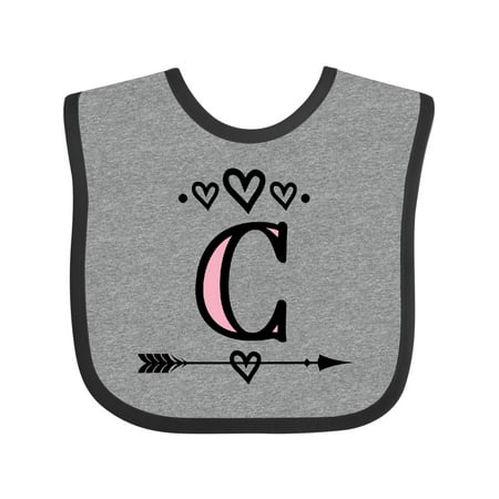 Inktastic Letter C Monogram Tribal Arrow Gift Baby Girl Bib