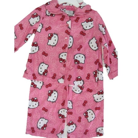 Hello Kitty Little Girls Pink Kitty Bow Print 2 Pc Pajama 2T-4T