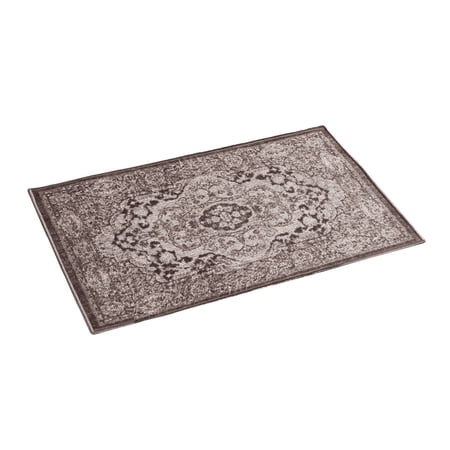 Classic Medallion Design Accent Rug with Skid-Resistant Backing - Perfect for Any Room in Home