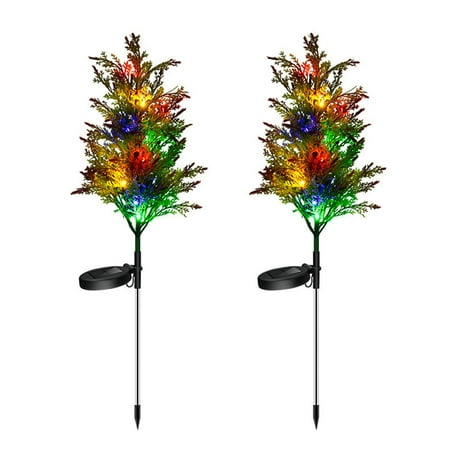 Kafei Solar Pine Tree Lights | Outdoor Lights 2 Pack | Color Changing Solar Garden Lights 2 Modes Waterproof Lights Decorative For Yard Patio Pathway Party Christmas Decor
Kafei Solar Pine Tree Lights | Outdoor Lights 2 Pack | Color Changing Solar Garden Lights 2 Modes Waterproof Lights Decorative For Yard Patio Pathway Party Christmas Decor