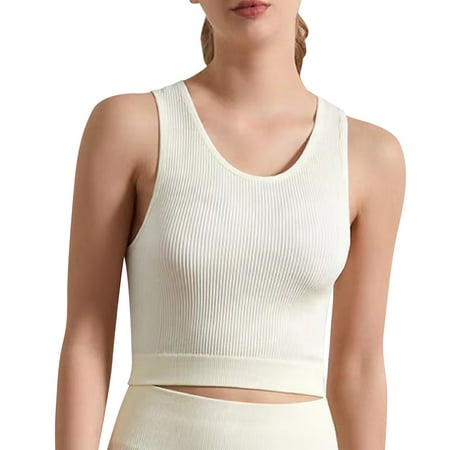 Sports Bras for Women Solid Color Seamless Knitting Yoga Bra Sleeveless Crop Tops Fitness Vest
Sports Bras for Women Solid Color Seamless Knitting Yoga Bra Sleeveless Crop Tops Fitness Vest