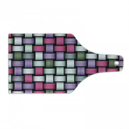 Abstract Cutting Board Knot Pattern with Large Fractal Yarns Geometric Linked Bands Graphic Decorative Tempered Glass Cutting and Serving Board Wine Bottle Shape Grey Purple Pink by Ambesonne
Abstract Cutting Board Knot Pattern with Large Fractal Yarns Geometric Linked Bands Graphic Decorative Tempered Glass Cutting and Serving Board Wine Bottle Shape Grey Purple Pink by Ambesonne