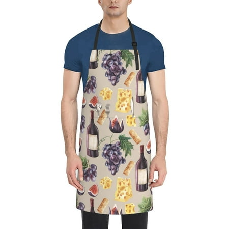 Picia Watercolor Bottles And Glasses Waterproof Apron for Unisex Adult - Adjustable Bib Apron with Pockets Ideal for Cooking Gardening Painting and Household Chores
Picia Watercolor Bottles And Glasses Waterproof Apron for Unisex Adult - Adjustable Bib Apron with Pockets Ideal for Cooking Gardening Painting and Household Chores
