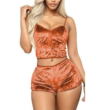 Shuttle tree Women s Velvet Lingerie Set 2 Piece Cami Bralette Shorts Pajama Sleepwear Homewear
Shuttle tree Women s Velvet Lingerie Set 2 Piece Cami Bralette Shorts Pajama Sleepwear Homewear