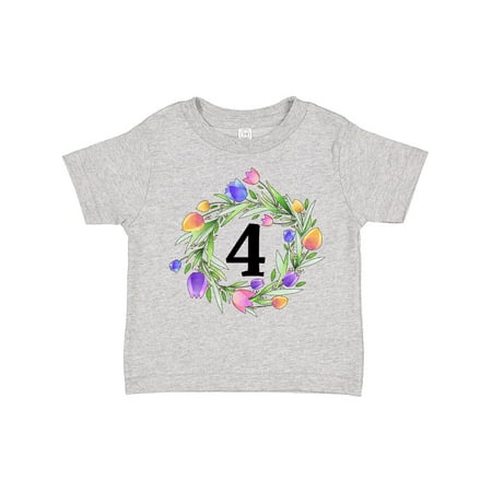 Inktastic 4th Birthday Tulip Flower Wreath Gift Toddler Boy or Toddler Girl T-Shirt
Inktastic 4th Birthday Tulip Flower Wreath Gift Toddler Boy or Toddler Girl T-Shirt
