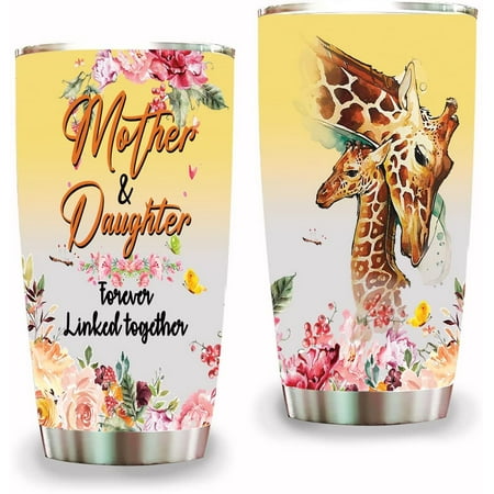 Giraffe Tumbler with Lid Double Wall Tumbler 20oz Travel Coffee Mug Mother Daughter Forever Linked Together Mom Tumbler Daughter Tumbler
Giraffe Tumbler with Lid Double Wall Tumbler 20oz Travel Coffee Mug Mother Daughter Forever Linked Together Mom Tumbler Daughter Tumbler