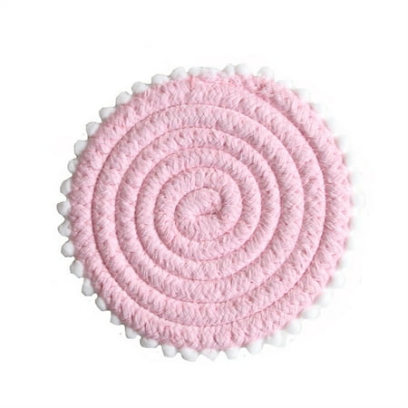 Water Absorbent Woven Coaster High Heat Resistance Table Protection Heat-Resistant Coasters for Drinks Pink Large
Water Absorbent Woven Coaster High Heat Resistance Table Protection Heat-Resistant Coasters for Drinks Pink Large