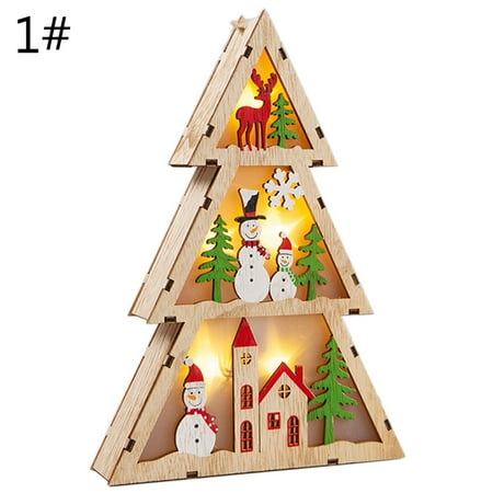 ZENTREE Christmas Tree Santa Snowman Elk LED Wood House Xmas Tree Christmas Pendant Hanging Ornaments New Year Party Gift
ZENTREE Christmas Tree Santa Snowman Elk LED Wood House Xmas Tree Christmas Pendant Hanging Ornaments New Year Party Gift
