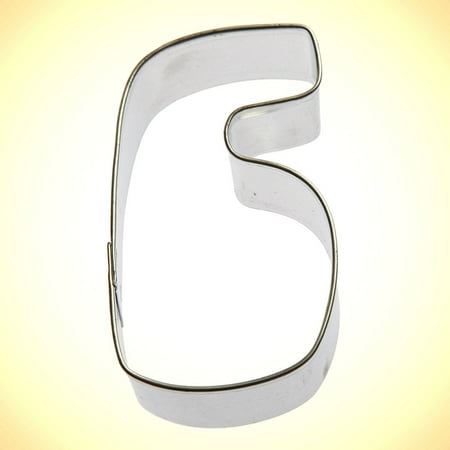 Number Six Cookie Cutter 3 in