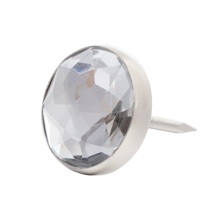 100pcs Crystal Head Upholstery Nails Tacks Decorative Sofa Furniture Tacks - Diameter 22.8mm (White) 
100pcs Crystal Head Upholstery Nails Tacks Decorative Sofa Furniture Tacks - Diameter 22.8mm (White)