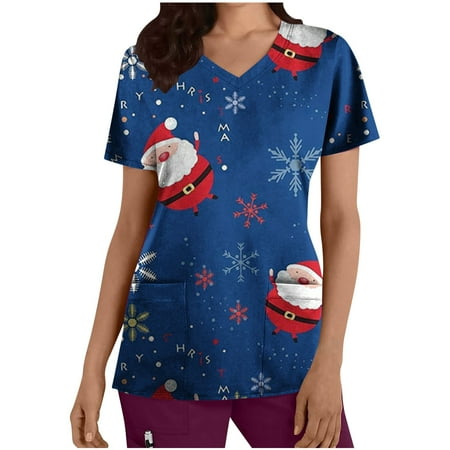 Christmas Scrub Top for Women Funny Xmas Tree Graphic Print Loose Short Sleeve Sweatshirt Casual Basic V Neck Pullover
Christmas Scrub Top for Women Funny Xmas Tree Graphic Print Loose Short Sleeve Sweatshirt Casual Basic V Neck Pullover