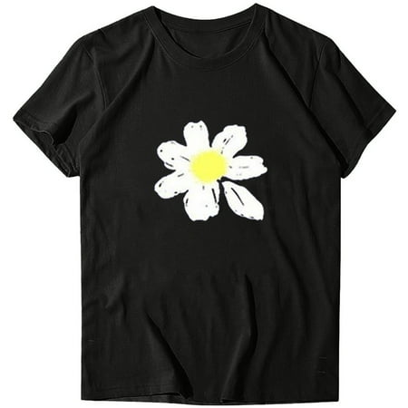 Mrat Short Sleeve V-Neck Blouses & Shirts Short Sleeve Women Work Shirts Adult Fashion Ladies Round Neck Short Sleeve Tops T-Shirt Floral Prints Loose Short Bustier Tops For Female
Mrat Short Sleeve V-Neck Blouses & Shirts Short Sleeve Women Work Shirts Adult Fashion Ladies Round Neck Short Sleeve Tops T-Shirt Floral Prints Loose Short Bustier Tops For Female