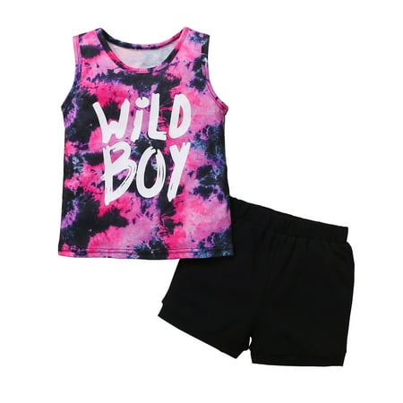 KIMI BEAR Toddler Boys Outfits Summer Casual “WILD BOY” Letter Print Tie-dye Tank Top+Shorts 2PCs Set 4-5 Years Purple
KIMI BEAR Toddler Boys Outfits Summer Casual “WILD BOY” Letter Print Tie-dye Tank Top+Shorts 2PCs Set 4-5 Years Purple