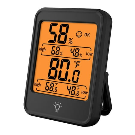 MABOTO Digital Hygrometer Thermometer Indoor Temperature and Humidity Gauge Monitor Meter with Large LCD Display for Home Bedroom Office Greenhouse
MABOTO Digital Hygrometer Thermometer Indoor Temperature and Humidity Gauge Monitor Meter with Large LCD Display for Home Bedroom Office Greenhouse