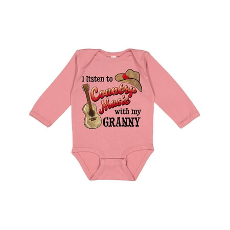 Inktastic I Listen to Country Music with my Granny with Guitar and Hat Gift Baby Boy or Baby Girl Long Sleeve Bodysuit
Inktastic I Listen to Country Music with my Granny with Guitar and Hat Gift Baby Boy or Baby Girl Long Sleeve Bodysuit
