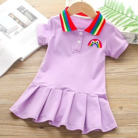 Tking Fashion Toddler Kids Baby Girls Rainbow Princess Party Casual Pleated Dress Clothes Purple 110
Tking Fashion Toddler Kids Baby Girls Rainbow Princess Party Casual Pleated Dress Clothes Purple 110