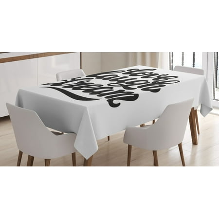 Dream Tablecloth Hand Drawn Typography Design Monochrome Love Laugh Dream Quote Inspirational Rectangular Table Cover for Dining Room Kitchen 60 X 84 Black and White by Ambesonne
Dream Tablecloth Hand Drawn Typography Design Monochrome Love Laugh Dream Quote Inspirational Rectangular Table Cover for Dining Room Kitchen 60 X 84 Black and White by Ambesonne