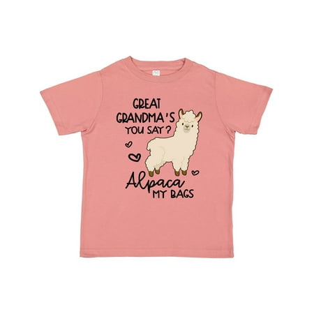 Inktastic Great Grandma s You Say Alpaca My Bags Gift Toddler Boy or Toddler Girl T-Shirt
Inktastic Great Grandma s You Say Alpaca My Bags Gift Toddler Boy or Toddler Girl T-Shirt