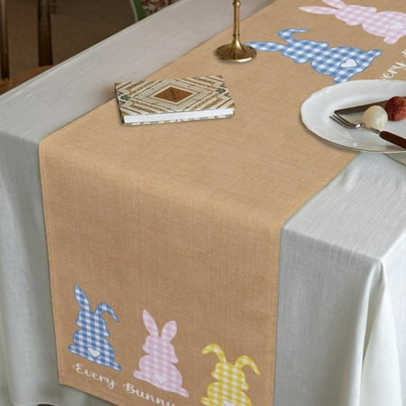 Gnomes Bunny Easter Table Runner Seasonal Anniversary Festival Holiday Kitchen Dining Table Decoration for Indoor Outdoor Home Party Decor 13 x 70 Inch
Gnomes Bunny Easter Table Runner Seasonal Anniversary Festival Holiday Kitchen Dining Table Decoration for Indoor Outdoor Home Party Decor 13 x 70 Inch