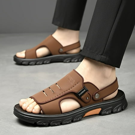 PLUS SIZE Men‘s Solid Casual Dual-Purpose Sandals Slippers With PU Leather Uppers Non-Slip Beach Shoes For Summer Outdoor
PLUS SIZE Men‘s Solid Casual Dual-Purpose Sandals Slippers With PU Leather Uppers Non-Slip Beach Shoes For Summer Outdoor