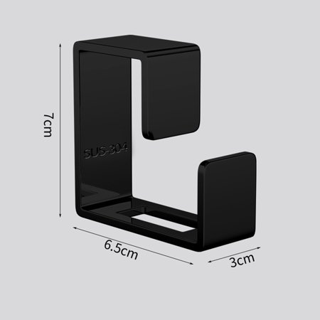 BESHOM Stainless steel washstand wall-mounted storage rack with no drilling