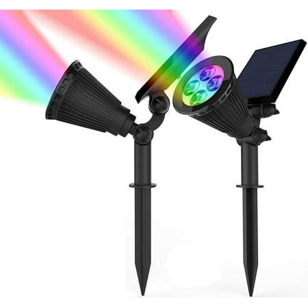 Solar Spotlights 2-in-1 Adjustable 4 LED Wall/Landscape Solar Lights with Automatic On/Off Sensor 2 Pack (RGB)
Solar Spotlights 2-in-1 Adjustable 4 LED Wall/Landscape Solar Lights with Automatic On/Off Sensor 2 Pack (RGB)