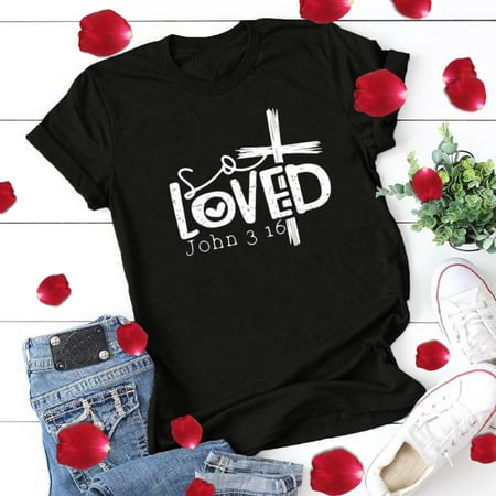 Tangnade Valentines Clothing Womens Fashion O-neck Short Sleeve Casual Cute Holiday Shirt Printed Shirt
Tangnade Valentines Clothing Womens Fashion O-neck Short Sleeve Casual Cute Holiday Shirt Printed Shirt