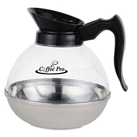 Coffee Pro-1PK Unbreakable Regular Coffee Decanter 12-Cup Stainless Steel/Polycarbonate
Coffee Pro-1PK Unbreakable Regular Coffee Decanter 12-Cup Stainless Steel/Polycarbonate