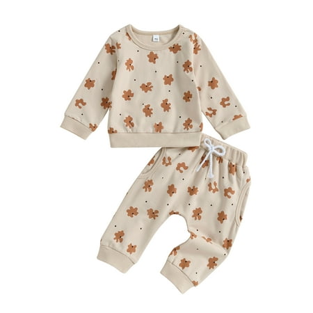 Sunisery Toddler Baby Girl Fall Outfits Sweatshirt Pants Sets Long Sleeve Graphic Pullover + Pants Baby Winter Clothes Khaki 2-3 Years
Sunisery Toddler Baby Girl Fall Outfits Sweatshirt Pants Sets Long Sleeve Graphic Pullover + Pants Baby Winter Clothes Khaki 2-3 Years