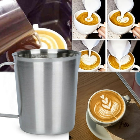 WGOUP Measurement 304 Stainless Steel Milk Frothing Pitcher Cup For Coffee Art 500ML
WGOUP Measurement 304 Stainless Steel Milk Frothing Pitcher Cup For Coffee Art 500ML