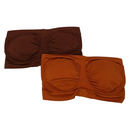 Breezies Sz XL One Size 2 Set Seamless Underwire Bandeau Bras Brown A395478 Regular Size
Breezies Sz XL One Size 2 Set Seamless Underwire Bandeau Bras Brown A395478 Regular Size