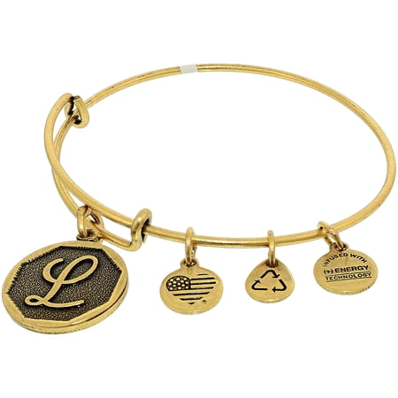 Alex And Ani Women's Power Of Positivity Initial L Rafaelian Gold Charm Bracelet - 8 Alex And Ani Women's Power Of Positivity Initial L Rafaelian Gold Charm Bracelet - 8