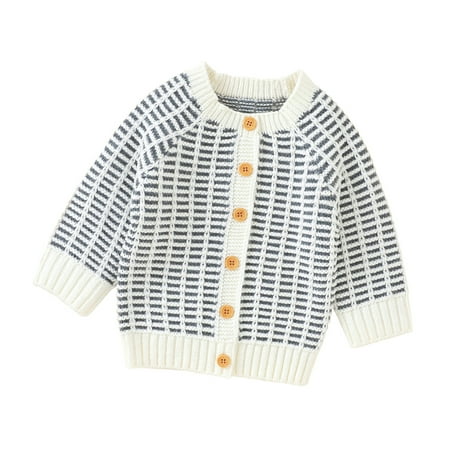 

NECHOLOGY Toddler Heart Sweatshirt Baby Girl Boy Knit Cardigan Sweater Hoodies Warm Tops Toddler Girl 3-6 Months Sweater White 0-3 Months