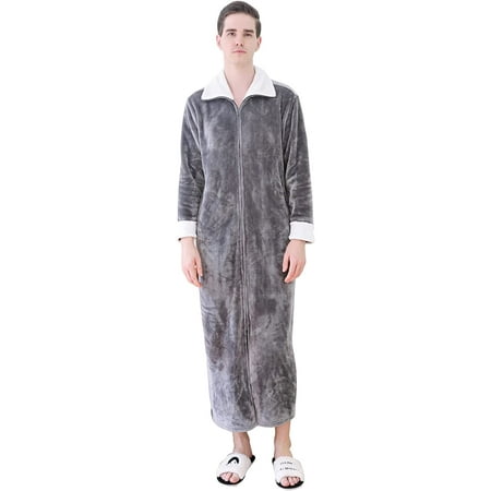 QWZNDZG Plush Robes for Couples Zipper Front Flannel Long Bathrobes Unisex Bath Robe
QWZNDZG Plush Robes for Couples Zipper Front Flannel Long Bathrobes Unisex Bath Robe