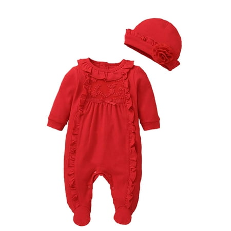 Licupiee Newborn Baby Girl Clothes 3D Flower Romper Jumpsuit Long Sleeve Ruffled Bodysuit Hat Princess Outfit Gifts Set 2PCS
Licupiee Newborn Baby Girl Clothes 3D Flower Romper Jumpsuit Long Sleeve Ruffled Bodysuit Hat Princess Outfit Gifts Set 2PCS