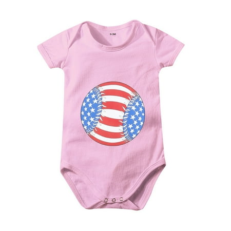 Toddler Kids 4th Of July Letters Baseballs Printed Short Sleeve Independence Day Romper Jumpsuit Clothes Child Leisure Outwear
Toddler Kids 4th Of July Letters Baseballs Printed Short Sleeve Independence Day Romper Jumpsuit Clothes Child Leisure Outwear