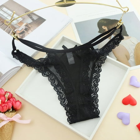 DENGDENG Women s Breathable Underwear Sexy Lace See Through Thongs for Women Low Waisted G-String Thong
DENGDENG Women s Breathable Underwear Sexy Lace See Through Thongs for Women Low Waisted G-String Thong